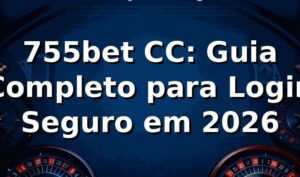 755bet CC: Guia Completo para Login Seguro em 2026 🔐